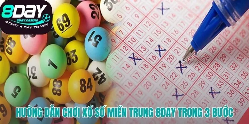 Chơi xổ số miền Trung 8DAY qua 3 bước cực kỳ đơn giản